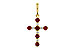 F320-48061: PENDANT .34 TW RUBY .42 TGW