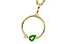 F320-48070: NECKLACE .20 EMERALD .22 TGW