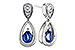 F320-48952: EARRINGS .42 SAPPHIRE .54 TGW (4x3 SAPP)