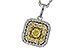 F320-49870: NECK .23 FANCY YELLOW DIAMONDS .65 TW