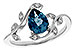 F320-49879: LDS RG 1.20 LONDON BLUE TOPAZ 1.26 TGW (8x6MM LBT)