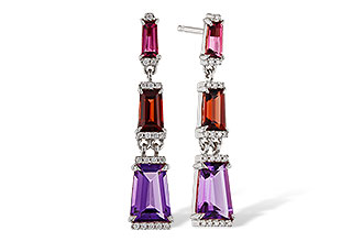 F320-49888: EARRINGS 1.98 SEMI-PREC (PT,GT,AMY) 2.05 TGW