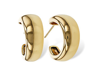 F320-53479: GOLD EARRINGS (16MM)