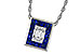 F320-53506: NECKLACE .84 SAPPHIRE TW 1.02 TGW