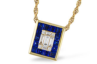 F320-53506: NECKLACE .84 SAPPHIRE TW 1.02 TGW
