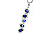 F320-54452: NECKLACE .95 TW SAPPHIRE 1.19 TGW