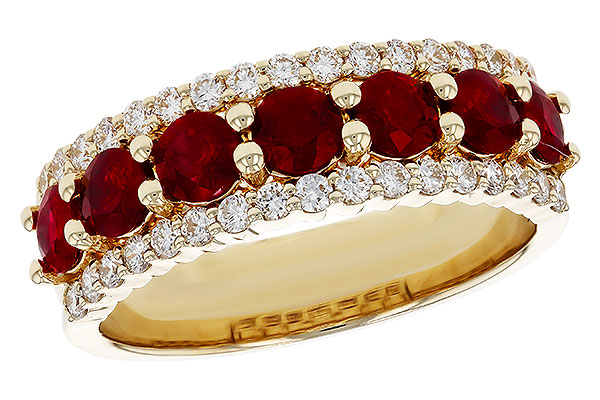 F321-37134: B234-12625 W/RUBY 1.26 TW RUBY 1.70 TGW