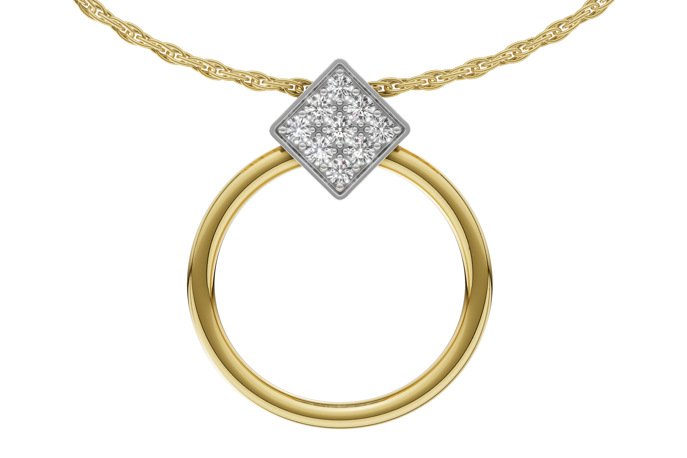 F321-38034: NECKLACE .25 TW
