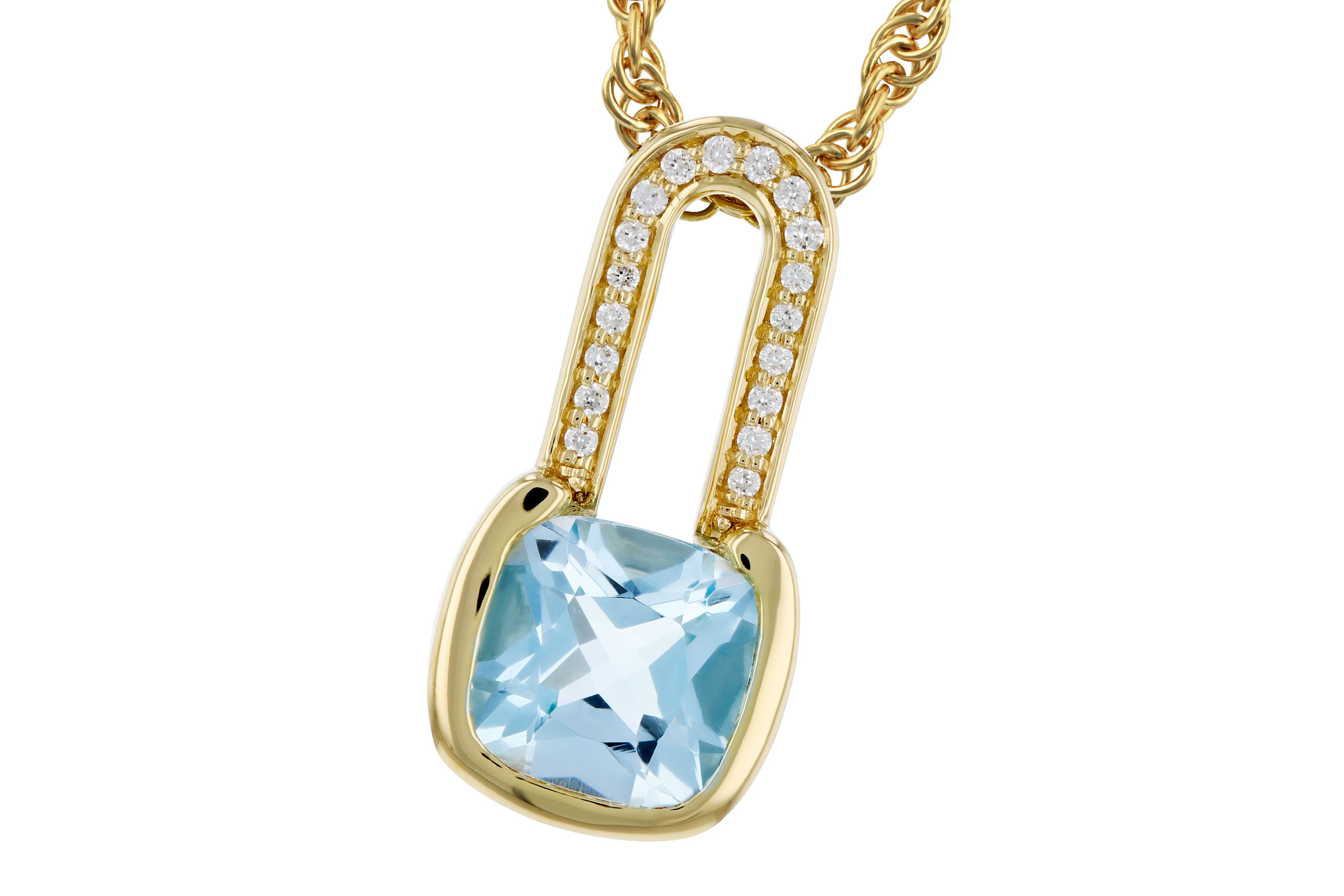 F321-39834: NECKLACE .91 SKY BLUE TOPAZ .95 TGW (6MM BT)