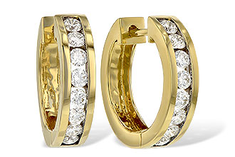 G046-84443: EARRINGS 1 CT TW