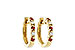 G046-85297: EARRINGS .17 RUBY .26 TGW