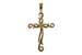 G052-31679: CROSS PENDANT .01 BR