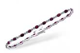 G229-63479: BRACELET 4.08 RUBY 4.55 TGW