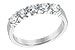 G232-35315: LDS DIA WED RG .75 TW (5 STONES)