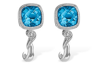 G233-25361: EARR 2.10 BLUE TOPAZ 2.14 TGW