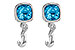 G233-25361: EARR 2.10 BLUE TOPAZ 2.14 TGW