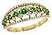 G235-91688: LDS RG .35 GREEN GARNET .67 TGW