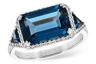 G235-93497: LDS RG 4.60 TW LONDON BLUE TOPAZ 4.82 TGW (12x8MM)