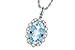 G235-97124: NECKLACE 2.40 AQUA 2.57 TGW (12x8MM AQ)