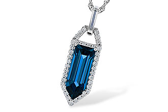 G318-66188: NECK 2.95 LONDON BLUE TOPAZ 3.12 TGW