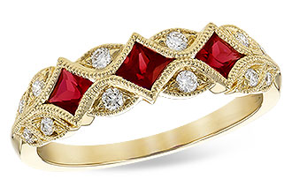 G318-67161: LDS WED RG .55 TW RUBY .70 TGW