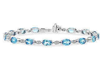 G319-55279: BRACELET 7.80 SWISS BLUE TOPAZ 7.96 TGW