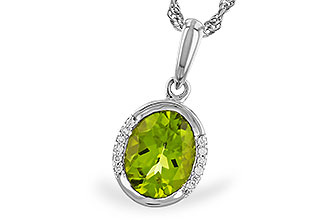 G319-58979: NECKLACE 1.72 TW PERIDOT 1.75 TGW (9x7 PER)