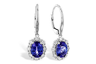 G319-59824: EARR 1.28 TW TANZANITE 1.72 TGW (7x5 OVAL)