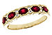 G319-60770: LDS WED RG .88 TW RUBY 1.00 TGW (4x3MM RUBY)