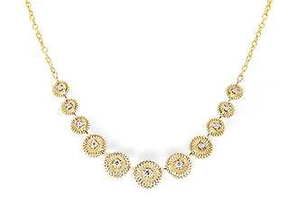 G319-61661: NECKLACE .22 TW (17")