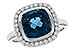 G319-61670: LDS RG 3.85 LONDON BLUE TOPAZ 4.15 TGW (9MM LBT)