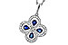 G320-48043: NECKLACE .68 SAPPHIRE TW .96 TGW