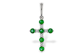 G320-48052: PENDANT .27 TW EMERALD .35 TGW
