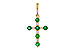 G320-48052: PENDANT .27 TW EMERALD .35 TGW