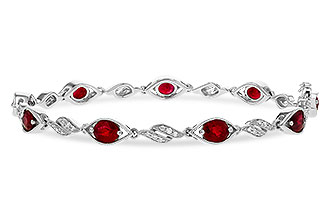 G320-48088: BRACELET 3.68 RUBY 3.92 TGW (7")