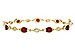 G320-48088: BRACELET 3.68 RUBY 3.92 TGW (7")