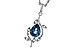 G320-49879: NECK 1.20 LONDON BLUE TOPAZ 1.25 TGW (8x6MM LBT)