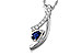 G320-51643: NECKLACE .23 SAPP .40 TGW (5x3 SAPP)