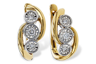 G320-53470: EARRINGS .25 TW