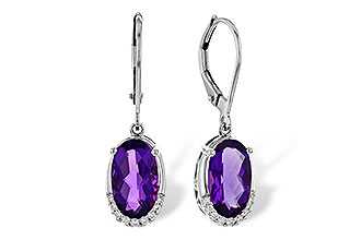 G320-53543: EARRINGS 2.70 TW AMETHYST 2.78 TGW (10x6MM OV)