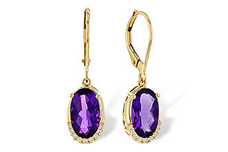 G320-53543: EARRINGS 2.70 TW AMETHYST 2.78 TGW (10x6MM OV)