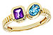 G320-54388: LDS RG .82 TW SEMI-PRECIOUS (AMY,SWISS BT)