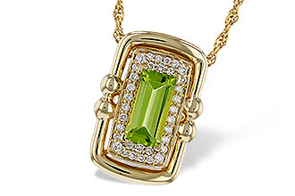 G320-54397: NECKLACE .72 PERIDOT .84 TGW (8x4MM PER)