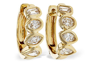 G321-37097: EARRINGS .68 TW FANCY CUT DIAS