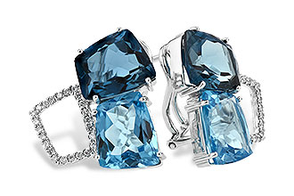 H234-12633: EARR 10.80 BLUE TOPAZ 11.00 TGW