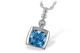 H235-05315: NECK 1.45 BLUE TOPAZ 1.49 TGW