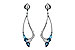 H235-07106: EARR .98 BLUE TOPAZ 1.25 TGW