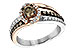 H235-07133: LDS DIA RG .40 BROWN CTR .97 TW