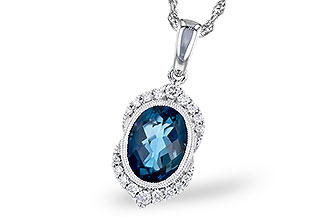 H318-72615: NECK 1.96 LONDON BLUE TOPAZ 2.10 TGW