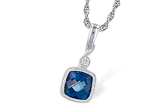 H319-55279: NECK 1.05 LONDON BLUE TOPAZ 1.07 TGW